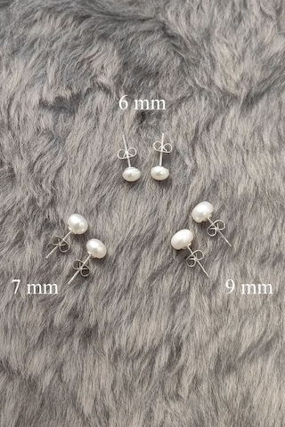 Chavin Bayan 8-9 Mm Gerçek İnci Çelik Küpe Ce86-9