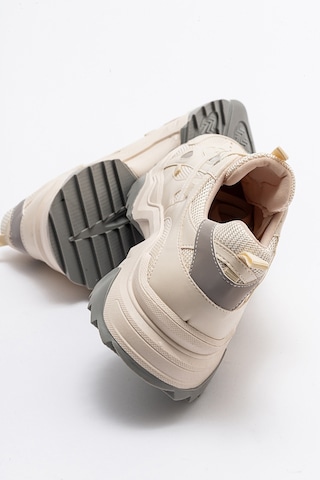 Luvishoes Lecce Kadın Spor Ayakkabı - Ekru - Gri