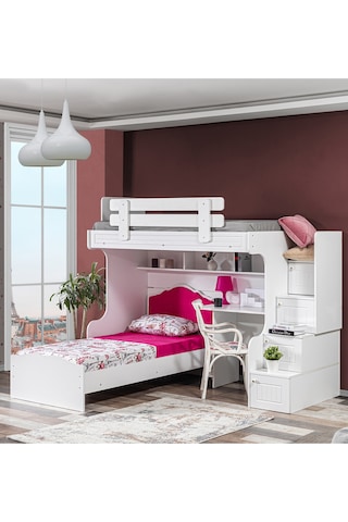 Ranza, Su Ranza Karyola Masa 3 Kapaklı Dolap + 2 Adet Comfort Yatak 90 X 190 CM