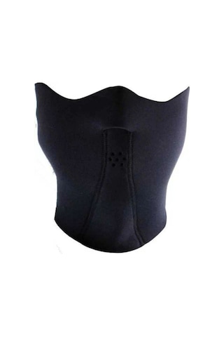 Motosiklet Neopren Balaklava Boyun Rüzgar Kulak Yağmur Koruma Su Geçirmez Maske Polar Kumaş Motor Siyah