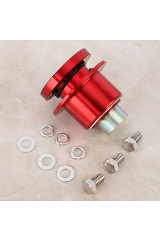 Yaozixa 310-101 Model Hızlı Çıkarılabilir Direksiyon Gövde Adaptörü - 3 Delikli Aftermarket Direksiyonlar İçin - Dayanıklı Oksitlenmiş Alüminyum - Kırmızı