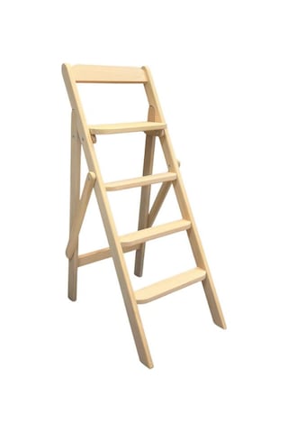 Step İda Ahşap Merdiven 4 Basamaklı Doğal Renk