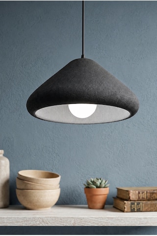 Üçgen Bohem Sarkıt Avize, Beton Dokulu Modern, Balkon, Salon, Yatak Odası, E27 Duy, 25 Cm - Siyah Üçgen Bohem Sarkıt Avize, Beton Dokulu Modern, Balkon, Salon, Yatak Odası, E27 Duy, 25 Cm - Siyah