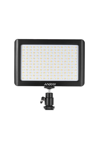 Andoer Canon Nikon Dslr Fotoğraf Makinesi Dv Kamera İçin Led Işık Siyah Diğer