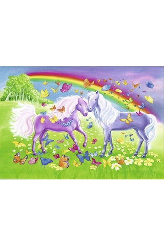 Ravensburger 2X24 Parça Puzzle Gökkuşağı Atları 091935