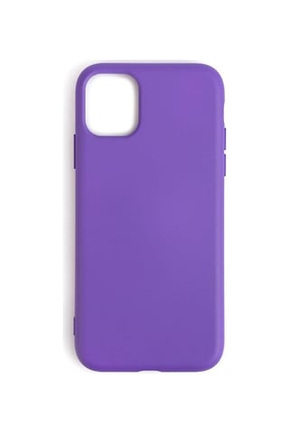 Apple Uyumlu iPhone 11 İle Cappy Silikon Kılıf Mor Mor