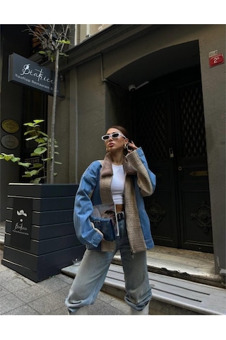 Munn Collection Chanel Garnili Kot Mont - Bej Bej