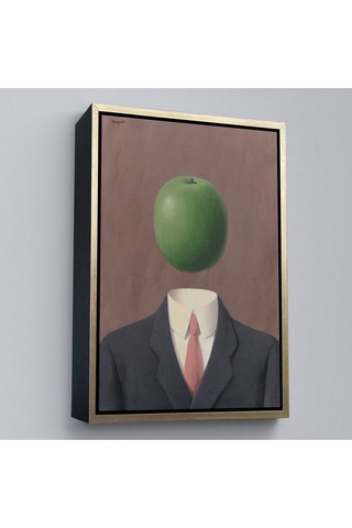 Çerçeveli Rene Magritte - Soyut Sabit Fikir Tablosu-7343