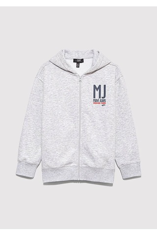 Mavi Fermuarlı Gri Erkek Çocuk Sweatshirt M6s10138-88467 Gri