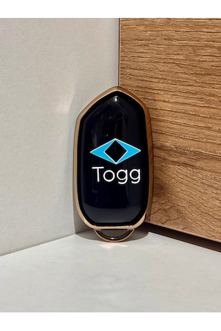 Amblemli Togg T10x-t10f Uyumlu Anahtar Kılıfı Siyah