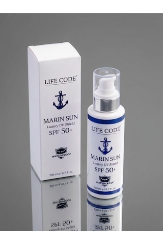 Marın Sun Güneş Kremi 50 Spf Waterproof Luxury Uv Shıeld Suya Dayanıklı 200 Ml