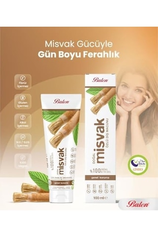 Doğal Misvak Özlü Diş Macunu 100 Ml