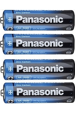 Panasonic General Purpose R6be 1.5v Zinc Carbon Aa Kalem Pil 4 Adet
