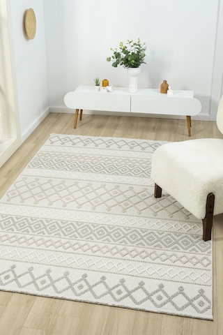 Viola Beyaz Salon Oturma Odası Çocuk Odası Yatak Odası Halısı Vıo305