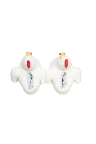 Twigy Chicken Kadın, Gasron Boy Hayvanlı Panduf Beyaz 36/41 2851808