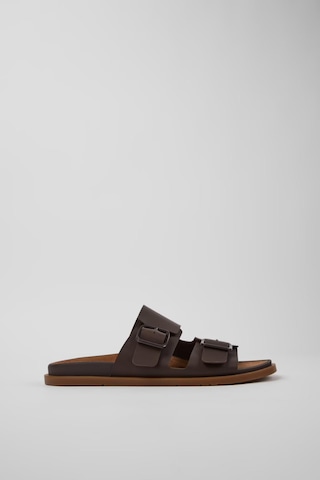 Camper Lluc Sandal Erkek Kahverengi Deri Sandalet-14027