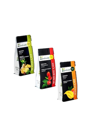 Prafendy Sultan Kuşburnu Mango Çayı Gerçek Meyve Taneli 3 x 250 G