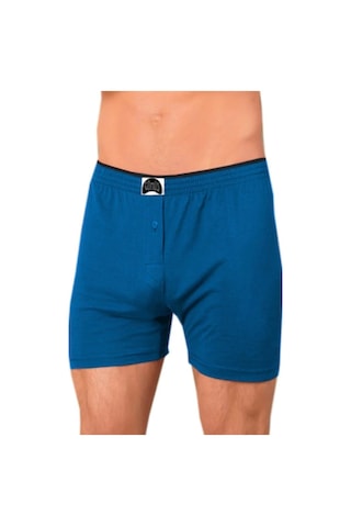 Gümüş 4020 Erkek Boxer Penye Düğmeli Boxer 6'Lı Paket