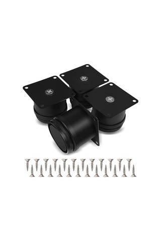4 Mobilya Ayağı Seti, 50 Mm Ayarlanabilir Paslanmaz Çelik Ayaklar, Banyo Mobilya Ayakları, Ofis Mobilya Ayakları, Mutfak Mobilya Ayakları, Siyah Diğer