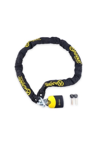 Motosiklet K-bloc 200 Cm Zincir Kilit Kesilmeye Dayanıklı Motor Kilidi 2 Metre