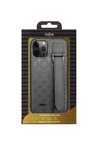 Kajsa Apple Uyumlu iPhone 12 Pro Kılıf Kajsa Neo Clasic Serisi Mono K Strap Kapak ZORE-216634