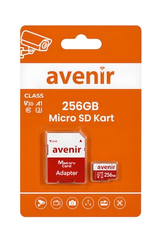 Avenir 256gb U3 V30 A1 Ultra Hızlı Micro Sd Kart