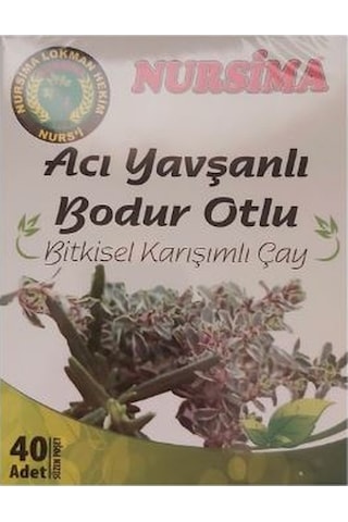 Nursima Acı Yavşanlı Bodur Otlu Bitkisel Karışımlı Çay 40 x 1.5 G Nursima Acı Yavşanlı Bodur Otlu Bitkisel Karışımlı Çay 40 x 1.5 G