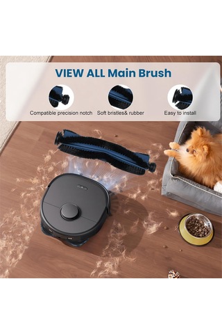 Leasetake Eufy X10 Pro Omni Elektrikli Süpürge İçin Yedek Parçalar Ana Yan Fırça Filtre Torbası Paspas Pedleri Elektrikli Süpürge Aksesuarları