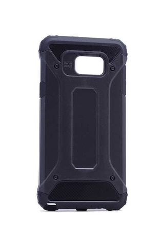 Noktaks Samsung Galaxy Uyumlu S7 Edge Kılıf Çift Katman Zırh Tank Crash Military Kapak Mavi T2500
