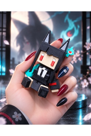 Hoshimi Miyabi Zenless Zone Zero Mini Anime Figür Pixel Art 3d Baskı Masaüstü Dekoratif Süs Zzz
