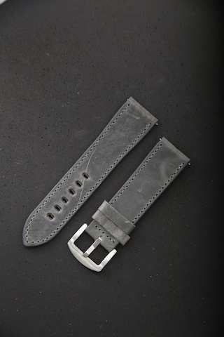 Hakiki Deri 20mm Akıllı Pimli Saat Kordonu Gri 93472864