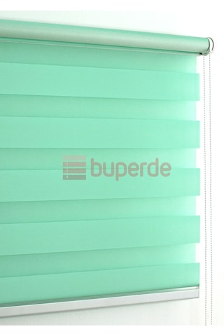 Buperde Su Yeşili Eko Zebra Stor Perde