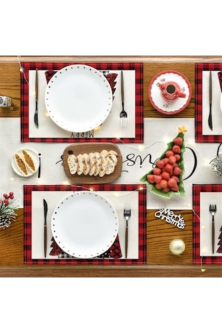 Flybuy Adet Noel Ağaçları Kar Pembe Noel Masa Örtüleri Kış Masa Örtüleri N Beyaz, Yumuşak Ve Dayanıklı, Mükemmel Dekorasyon Beyaz