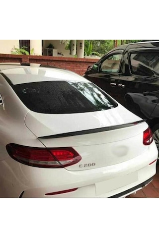 Mercedes W213 İçin Uyumlu E Coupe Spoiler - Piano Black 2016-2019