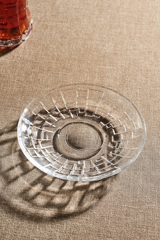 Karaca Rcr Etna Cam Çay Tabağı 13 Cm Şeffaf