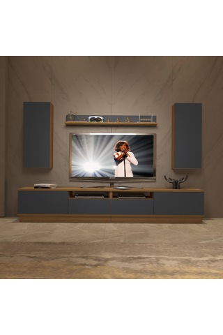 Decoraktiv Trendstyle 5220ds Mdf Tv Ünitesi Tv Sehpası Pera - Antrasit