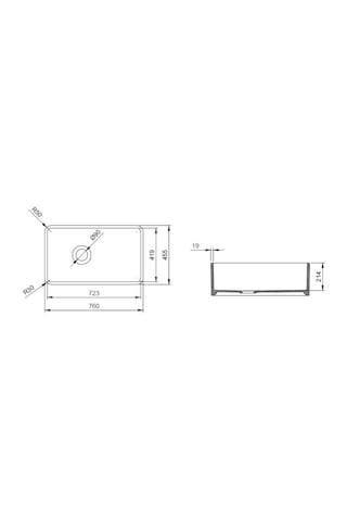 Bocchi Lavello Dekorlu Eviye 76 Cm Mat Beyaz 1602-002-0120-03