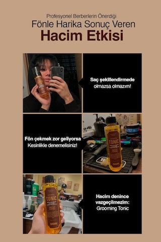 Hacim Veren Şekillendirici Saç Bakım Toniği - Fön Köpüğü Dashu Classic Style Grooming Tonic Foam