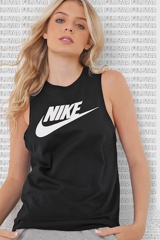 Nike Sportswear Futura Black Tank Kadın Günlük Stil Spor Atlet Siyah Beyaz Siyah