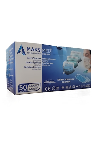 3 Katmanlı Tek Kullanımlık Maske