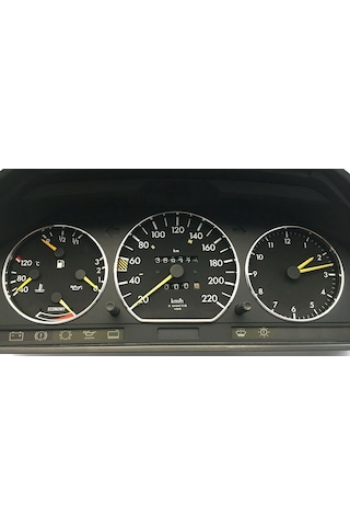 Mercedes Gösterge W124 Krom Kadran Halka W124 Gösterge Çerçeve...