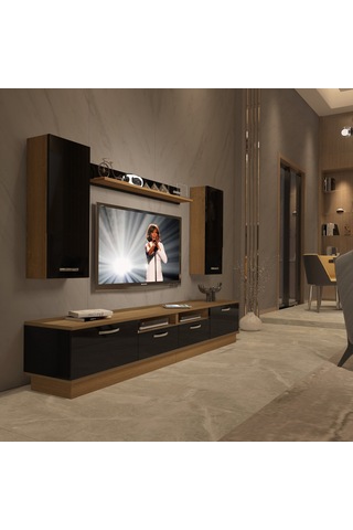 Decoraktiv Trendstyle 5220d Mdf Tv Ünitesi Tv Sehpası Pera - Siyah