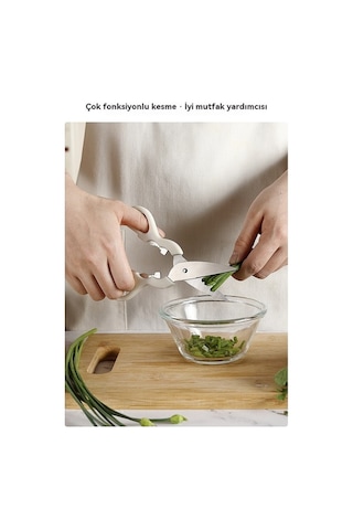 Modern Şık Tasarımlı 420 Paslanmaz Çelik 5'li Mutfak Seti Yeşil Yeşil