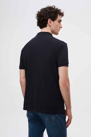 D's Damat Ds Damat Regular Fit Lacivert Pike Dokulu %100 Pamuk Kıvrılmaz Polo Yaka Nakışlı T-shirt 4HC14ORT51000 Lacivert
