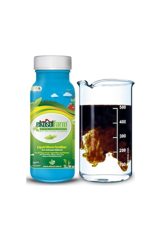 Ekosol Farm 1 L Sıvı Solucan Gübresi + 1.5 KG Hobi Katı Gübre