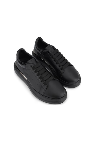 Tamer Tanca Erkek Hakiki Deri Siyah Sneakers & Spor Ayakkabı 1212 6420 Erk Ayk Sk26-27 Sıyah