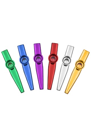 Midex KZ-25X Renkli Full Set Plastik Kazoo 7'li Set Tüm Renkler