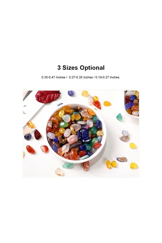 Aubyhe Doğal Ağaç Taşı Kırıkları, Cila Yapılmış, Renkli, 7-9mm, 100g, Akvaryum Dekorasyonu, Dıy Malzemesi