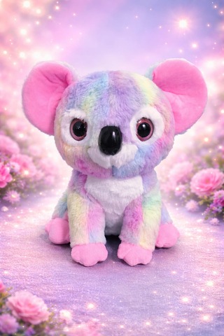 Koala Peluş Oyuncak 30 Cm Açık Pembe