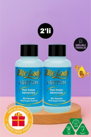 Elite Lady Ekstra Güçlü Oje Çıkarıcı Aseton 2 x 125 ML